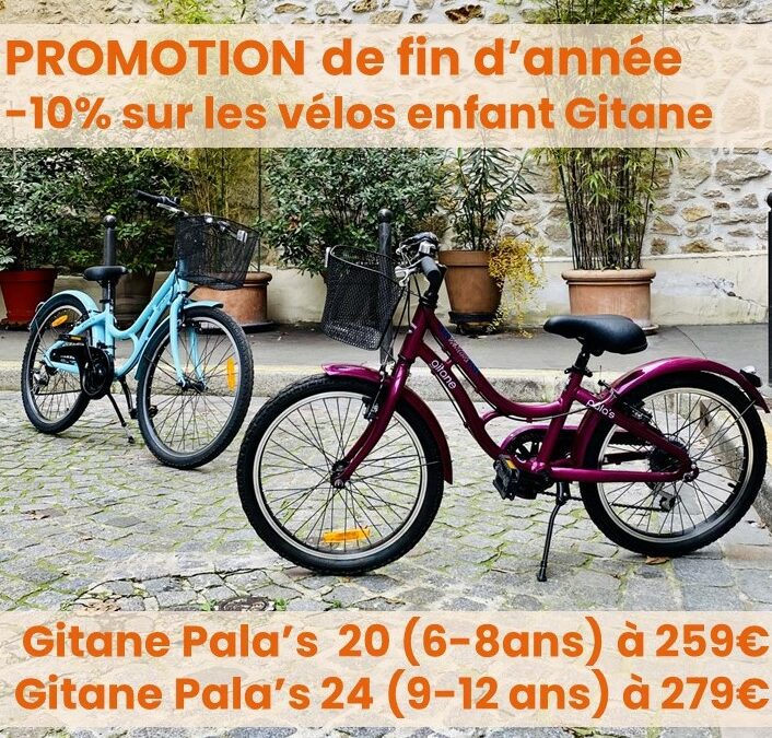 Promotion sur les vélos enfant Gitane