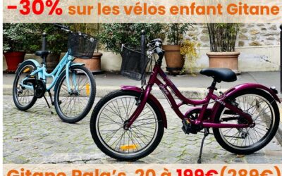 Promotion sur les vélos enfant Gitane -30%