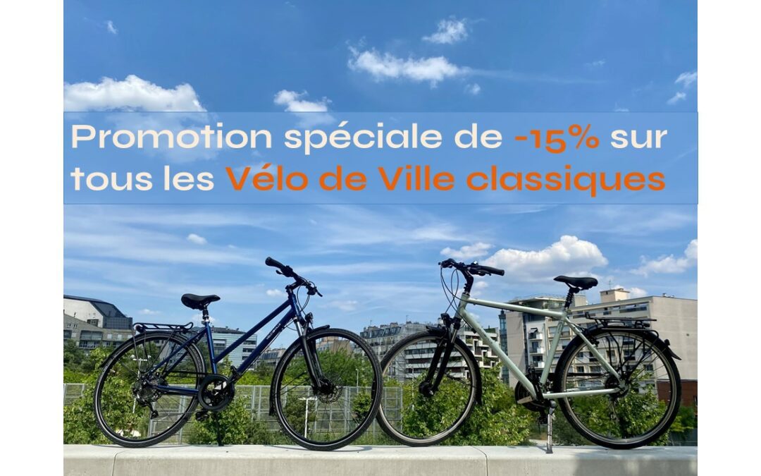Promotion spéciale sur les Vélos de ville neufs